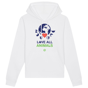 FELPA CAPPUCCIO - LOVE ALL ANIMALS